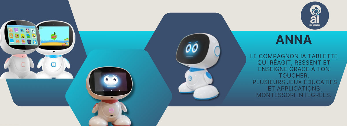 Robot Intelligent - Robot D'apprentissage IA | Machine Parlante Éducative Portable Pour Garçons, Adultes, Personnes Âgées, Famille, École, Maison, Anniversaire De Noël, Offre Divertissement E Robot Intelligent - Robot D'apprentissage IA | Machine Parlante Éducative Portable Pour Garçons, Adultes, Personnes Âgées, Famille, École, Maison, Anniversaire De Noël, Offre Divertissement E