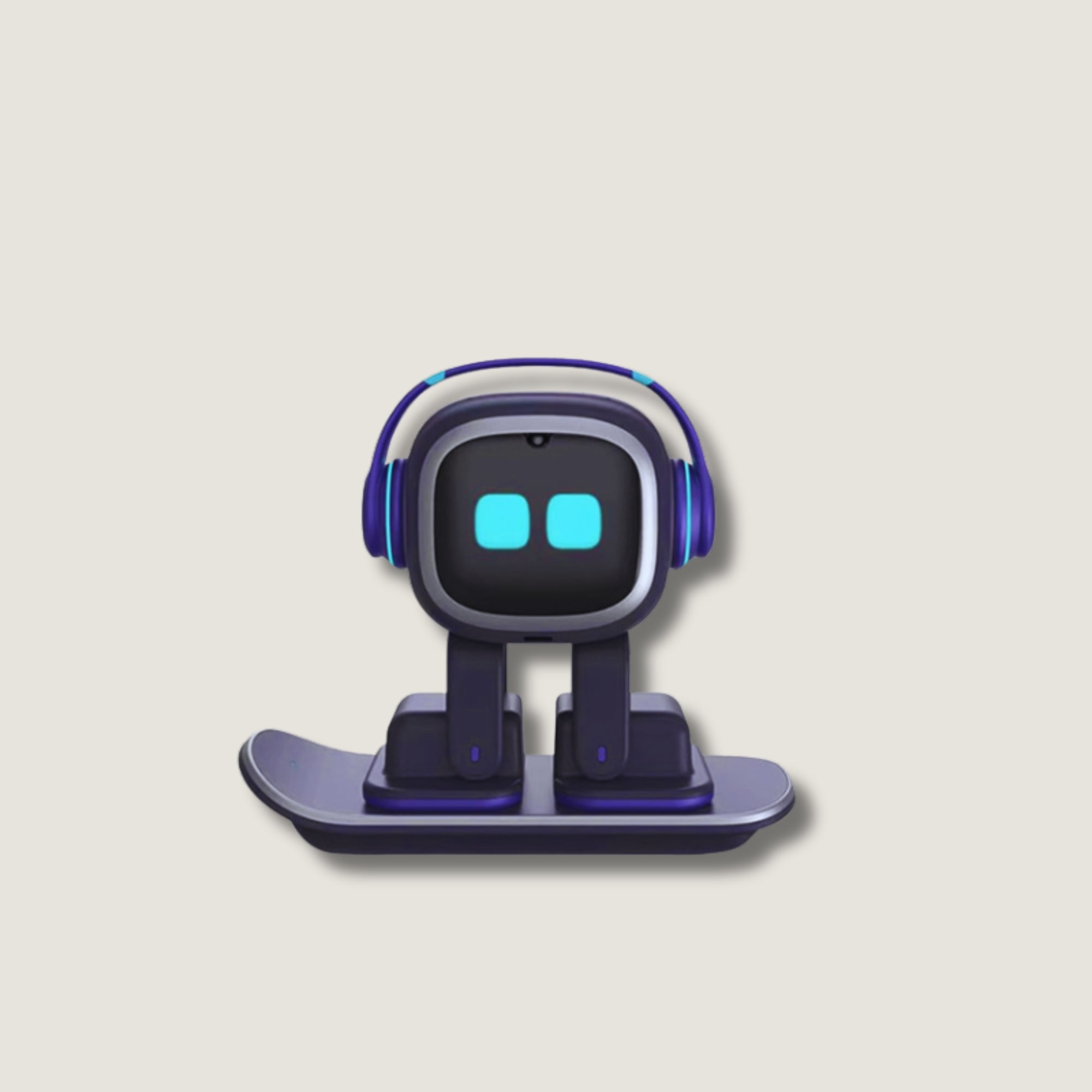 EMO – Robot Compagnon IA Interactif Bleu (Skateboard) – Exclusivité France