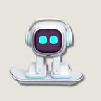 EMO (Blanc) - Robot IA Intelligent & Compagnon de Bureau Interactif