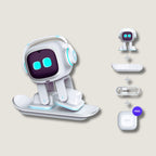 EMO (Blanc) - Robot IA Intelligent & Compagnon de Bureau Interactif