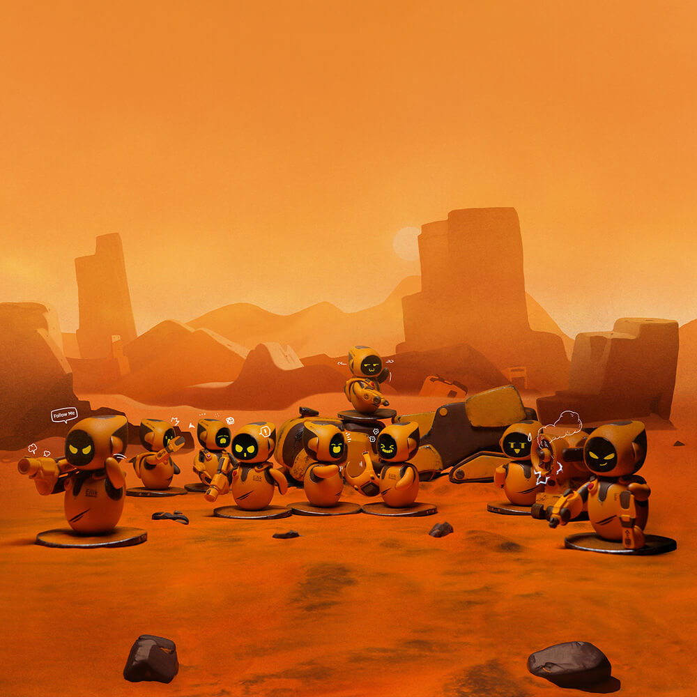 Eilik Jaune (Interaction Émotionnelle) – Robot compagnon expressif