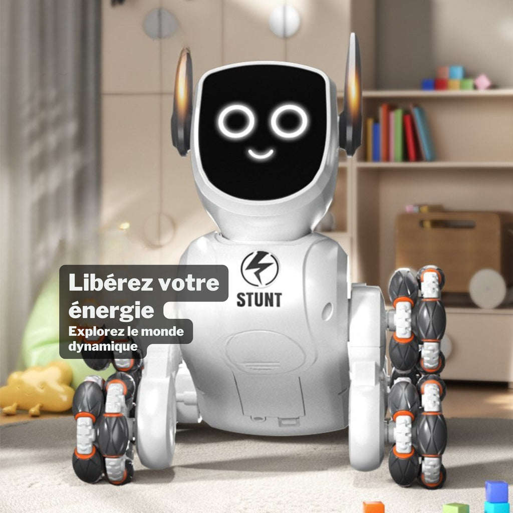Robot Chien Q193™ — 8 Roues Motrices, Piloté d'un Geste de la Main