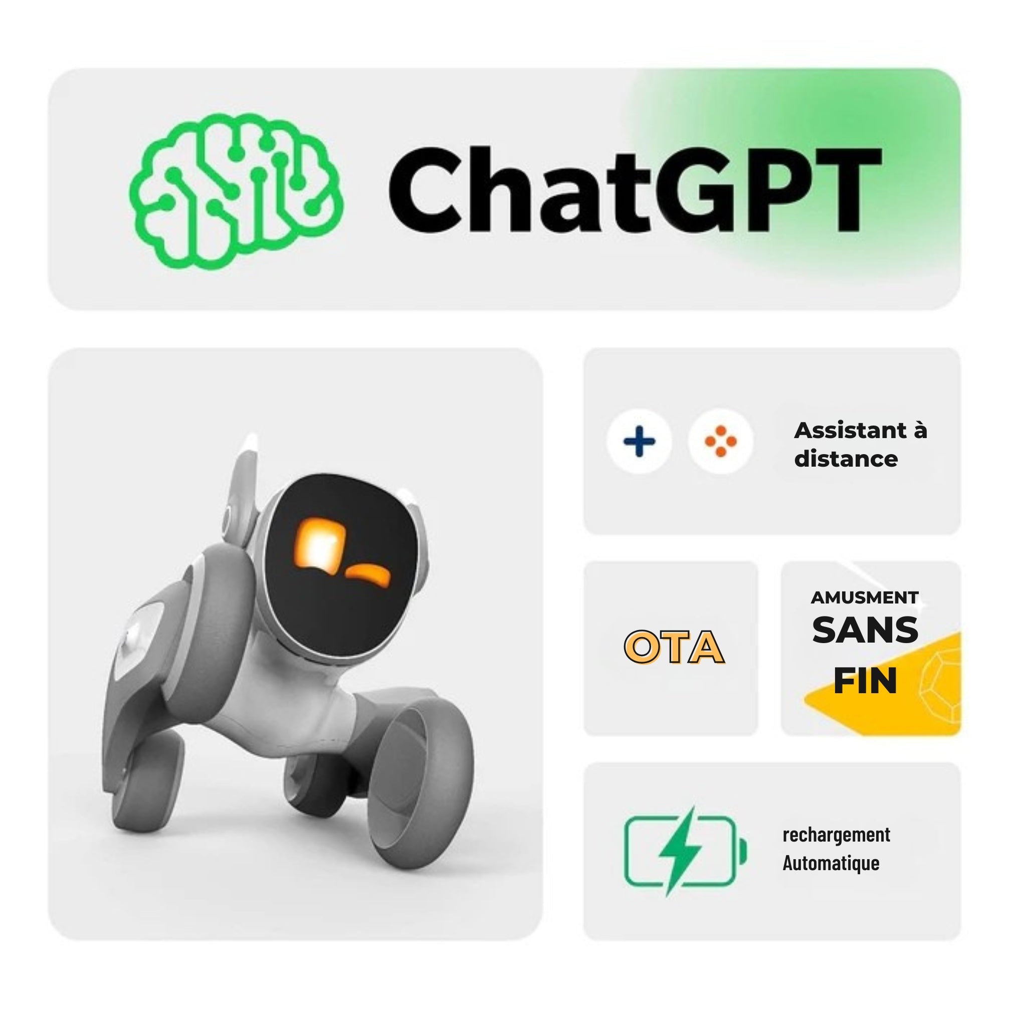 Loona Smart Robot – Compagnon familial interactif IA pour enfants