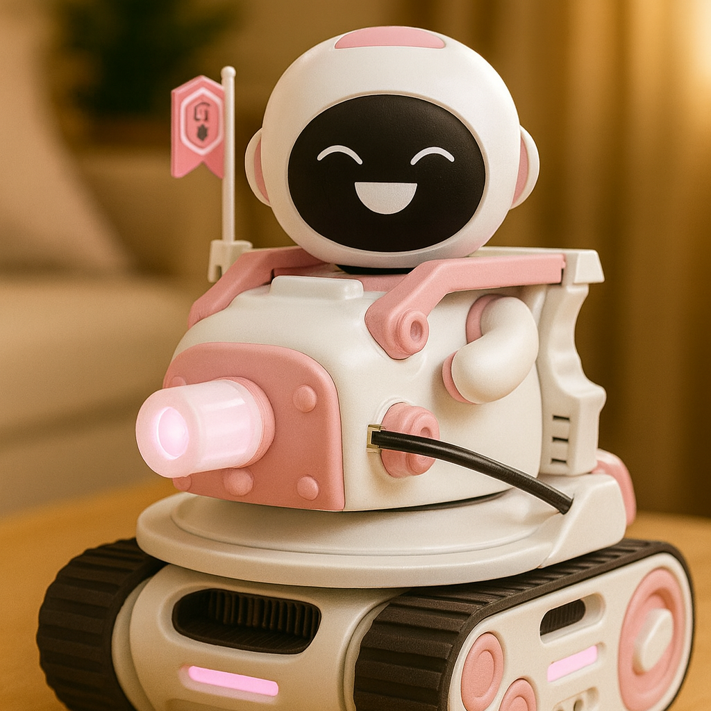 Panxer Bleu/rose – Véhicule radiocommandé pour robot Eilik