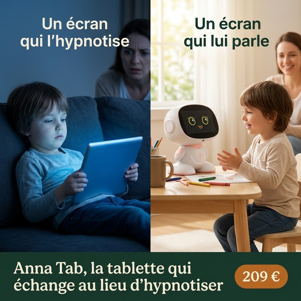 Anna Tab : un écran qui hypnotise vs un écran qui lui parle