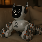 Robot chien Q193 télécommandé 8 roues motrices, pilotable d'un geste de la main