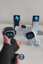EMO (Blanc) - Robot IA Intelligent & Compagnon de Bureau Interactif