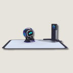 EMO (Bleu) - Robot IA Intelligent & Compagnon de Bureau Interactif